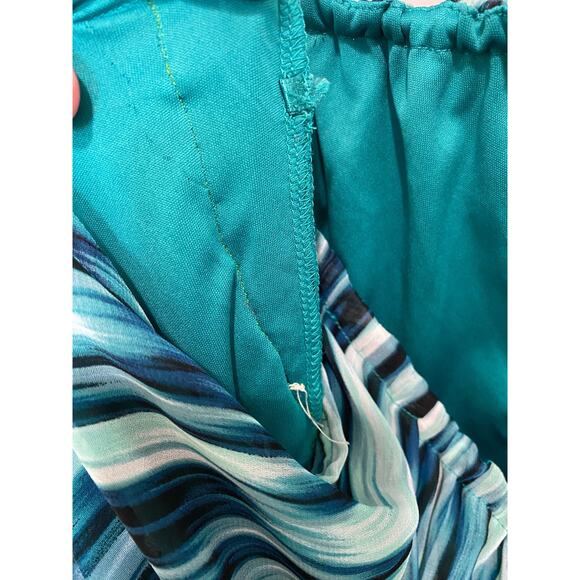 Lane Bryant Dress High Low Multicolor Strapless Size XL* - Picture 10 of 12